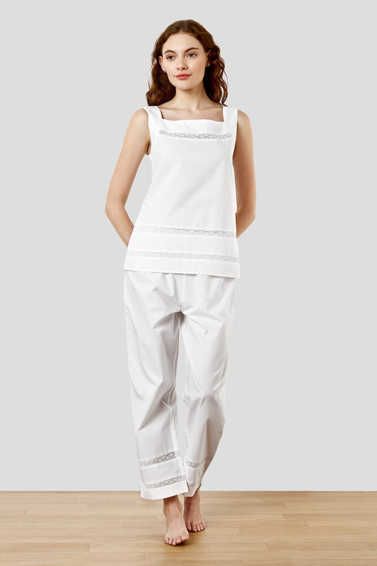 SHAEWE White Cotton Luxury Women Co-Ords 5160 HECATE - Classic Nightwear