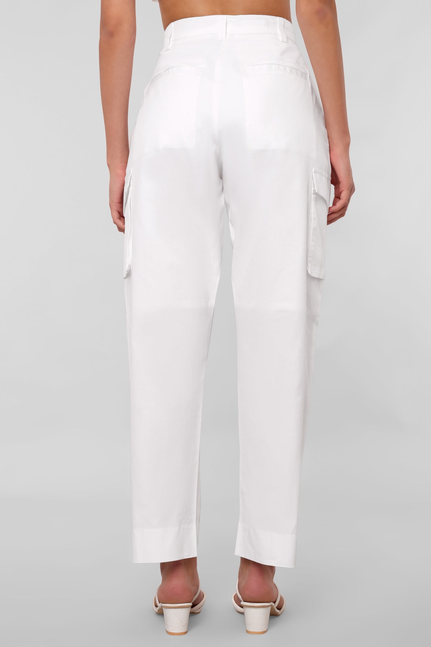 5830 - White High Waist Sunday Pant