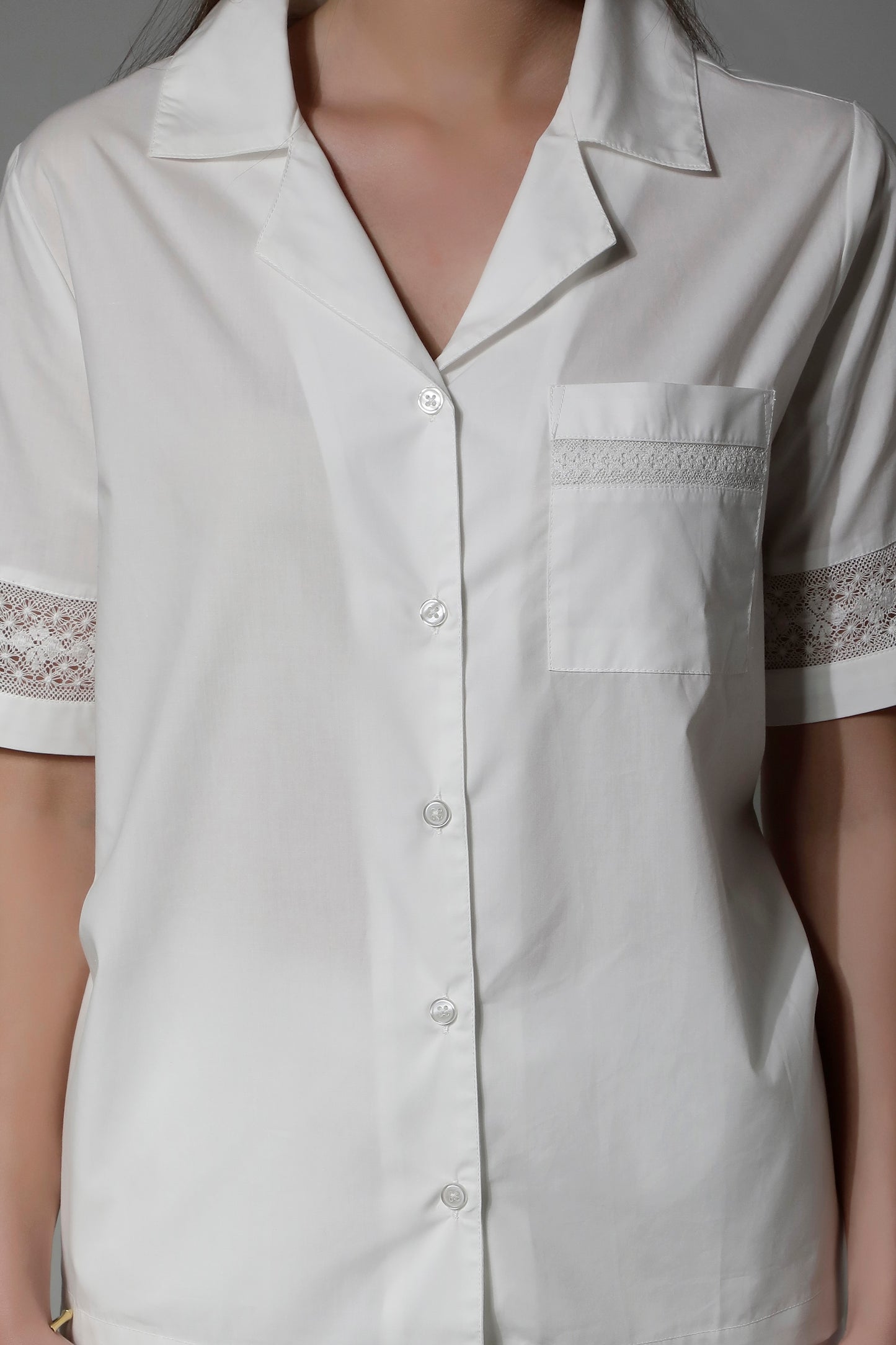 SHAEWE White Women Shorts Set LETE - White Pyjamas Set