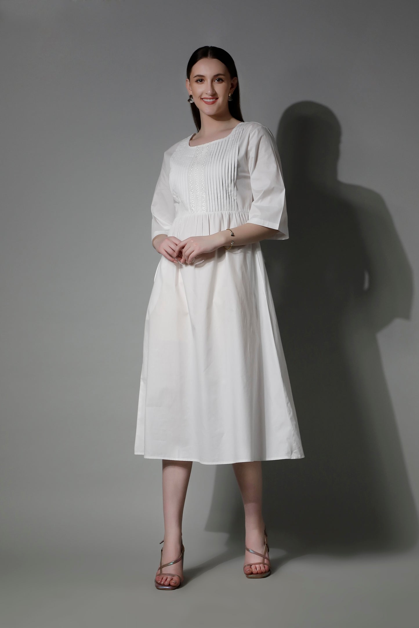 SHAEWE White Classic Women Nightgown APHRODITE - White Night Dresses