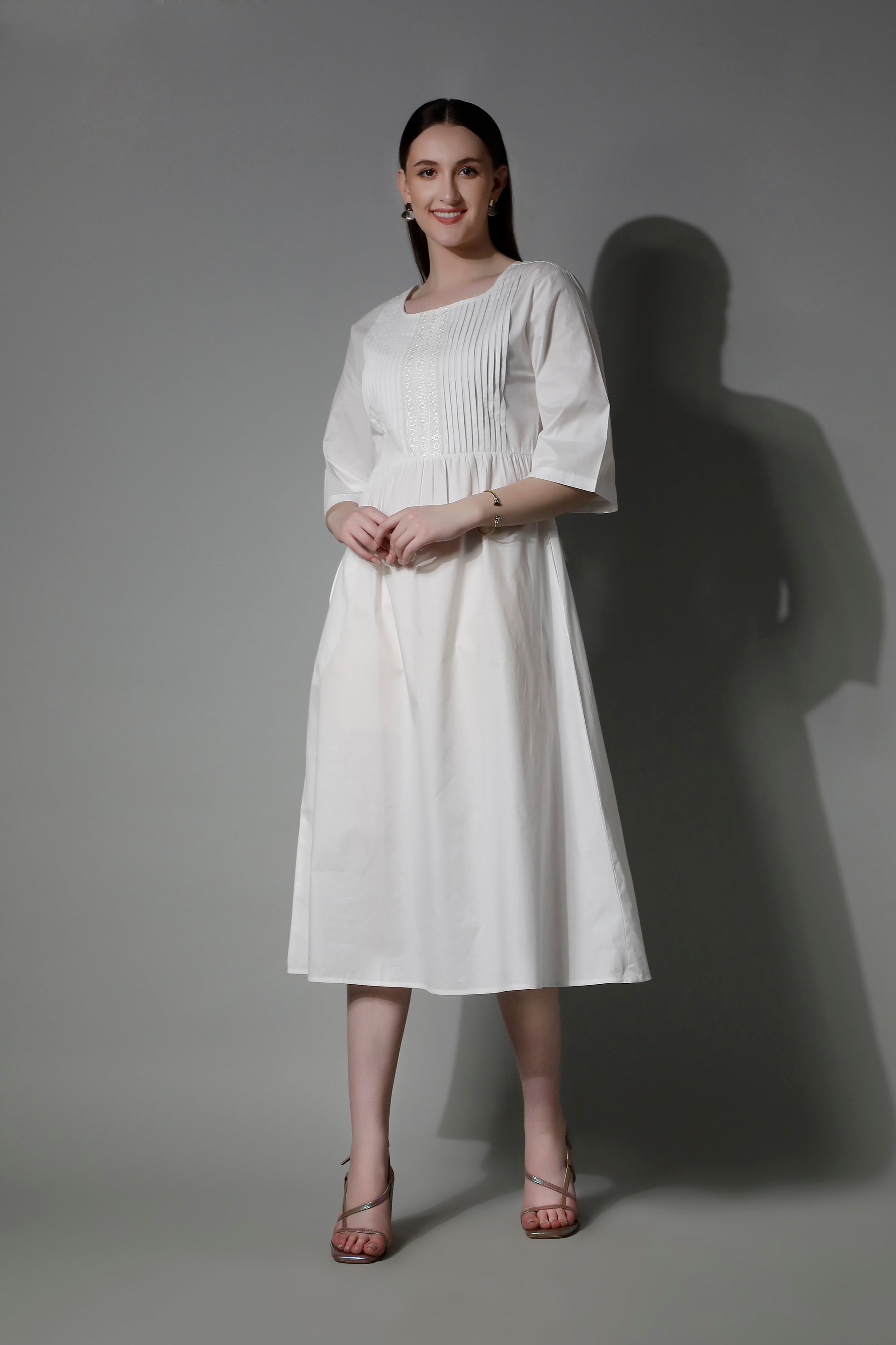 SHAEWE White Classic Women Nightgown APHRODITE - White Night Dresses