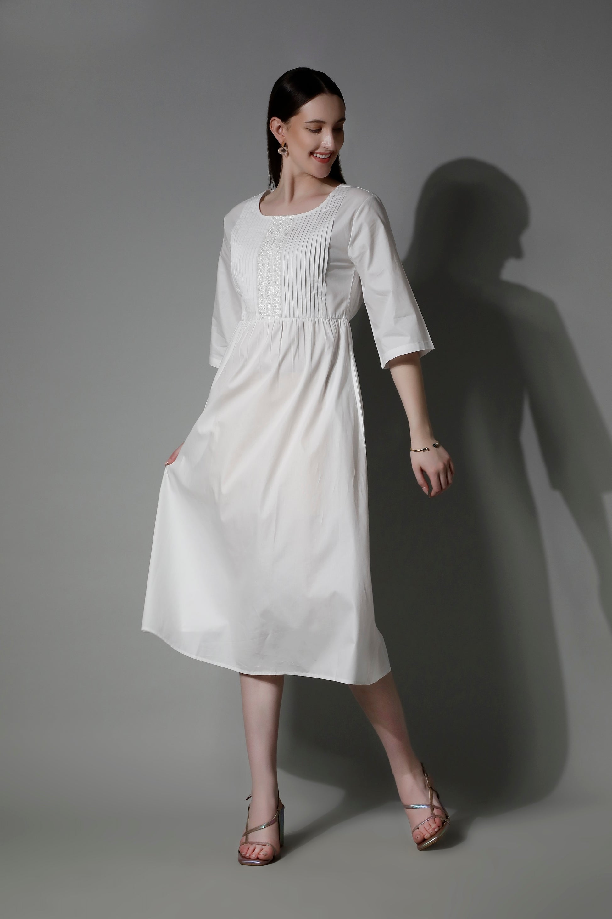 SHAEWE White Classic Women Nightgown APHRODITE - White Night Dresses