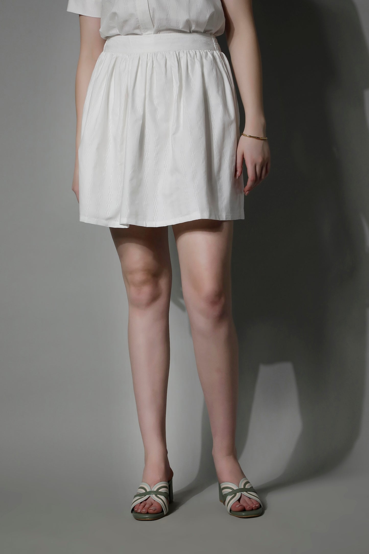 5280 - Striped Cotton Skirt