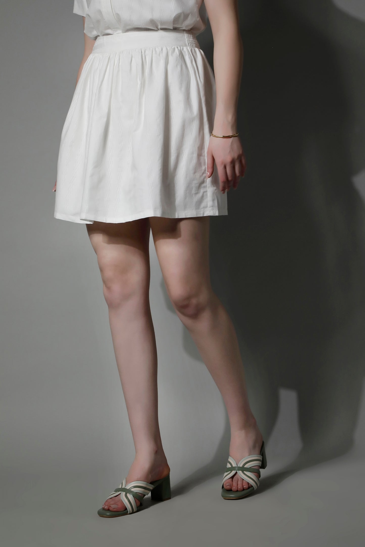 5280 - Striped Cotton Skirt