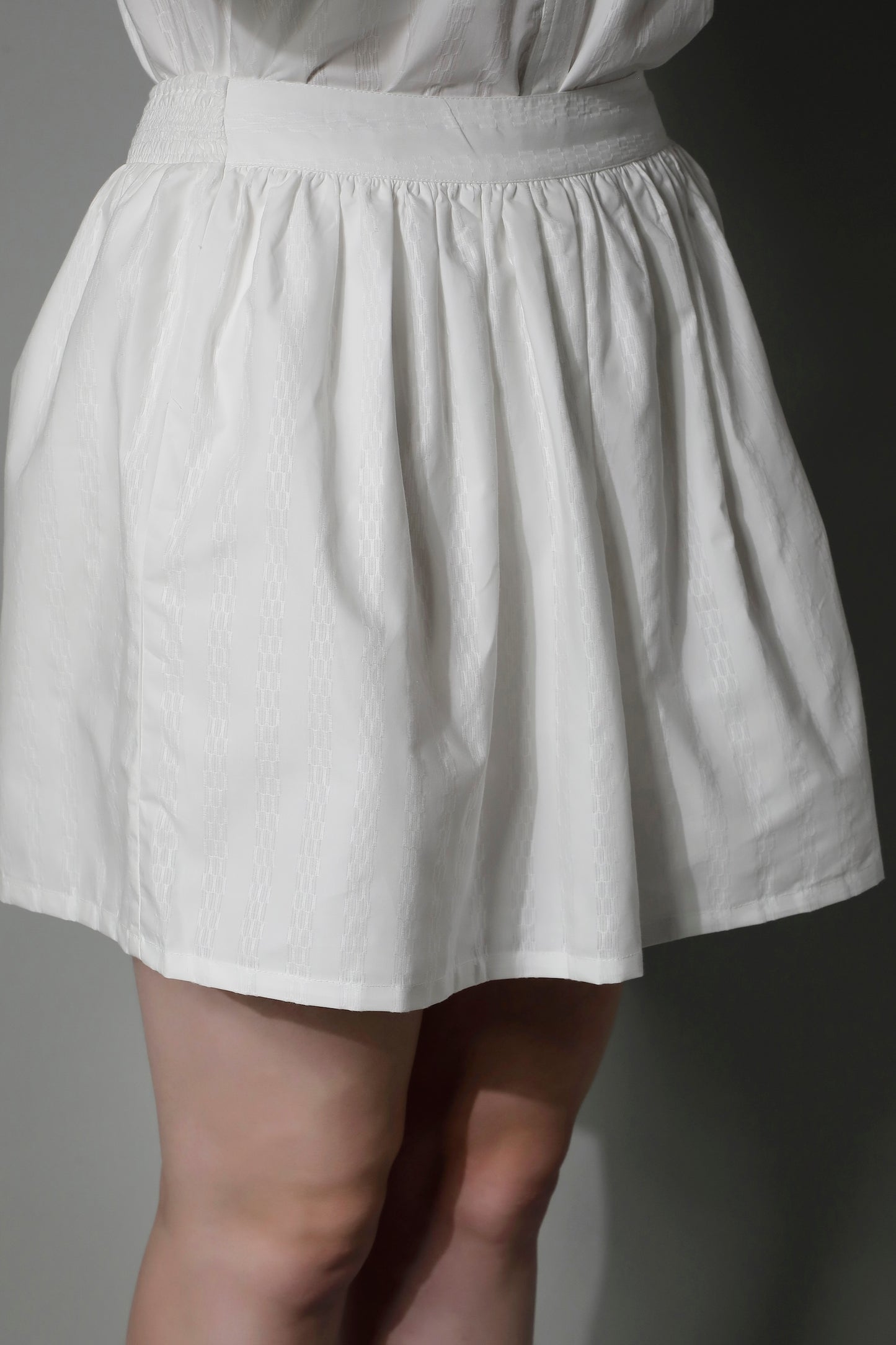 5280 - Striped Cotton Skirt