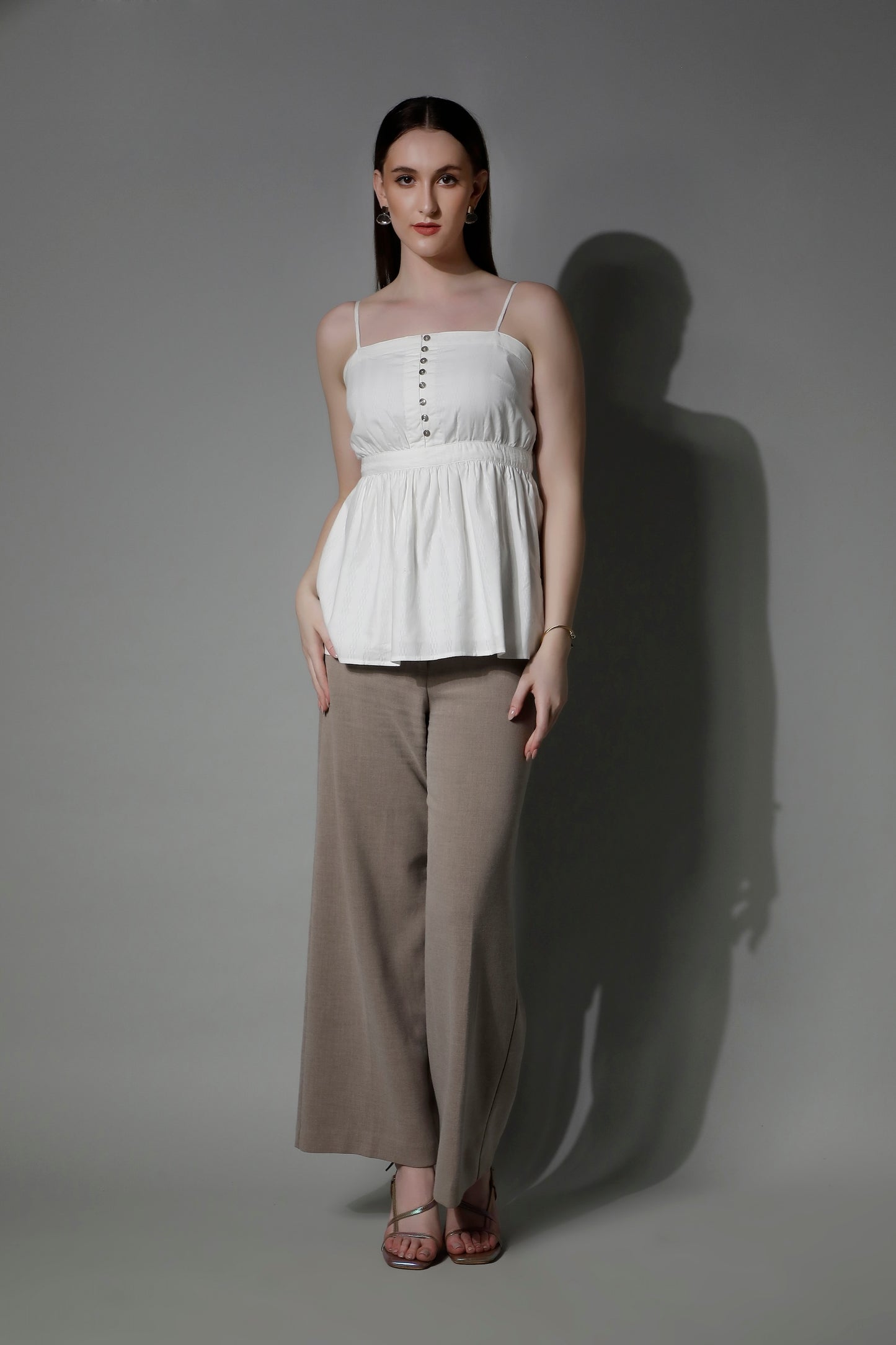 Textured Women Cami Top - 5302 CORDELIA - by SHAEWE