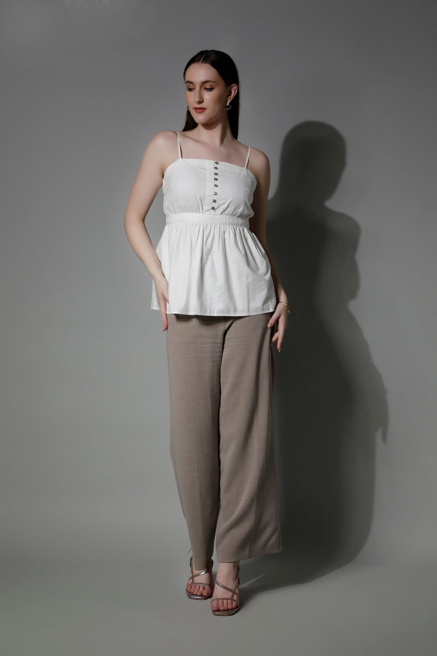 Textured Women Cami Top - 5302 CORDELIA - by SHAEWE