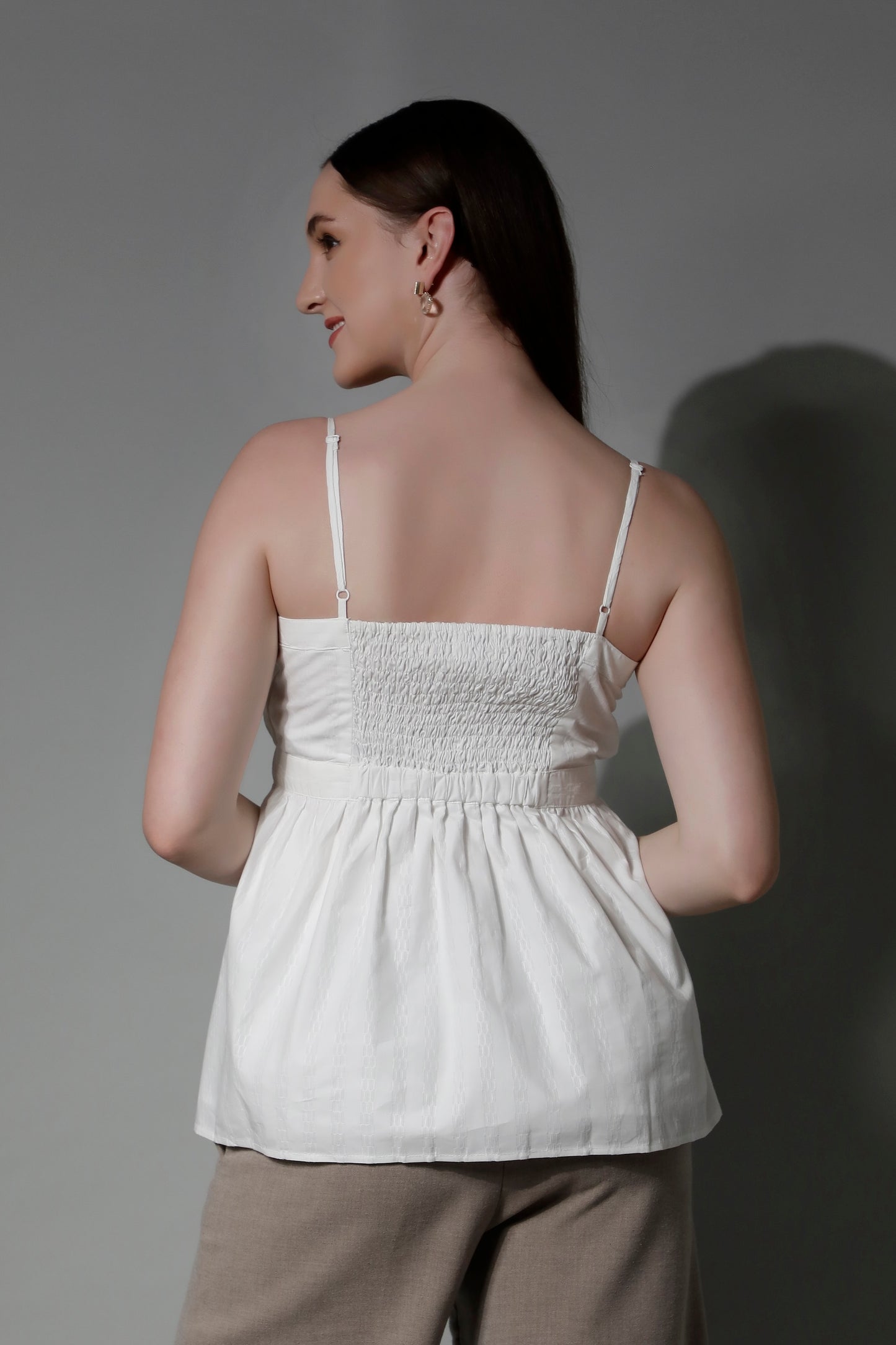 Textured Women Cami Top - 5302 CORDELIA - by SHAEWE