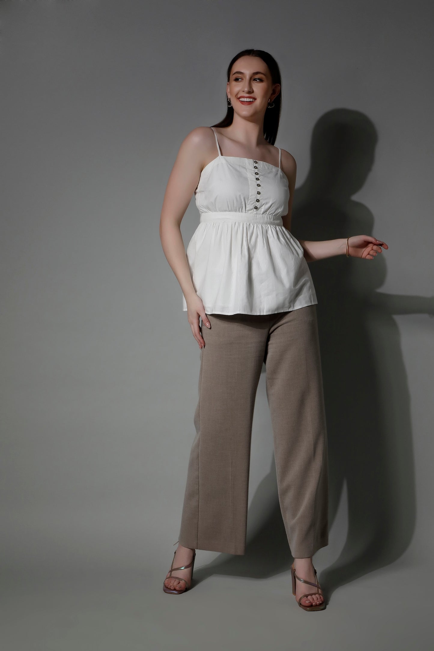 Textured Women Cami Top - 5302 CORDELIA - by SHAEWE