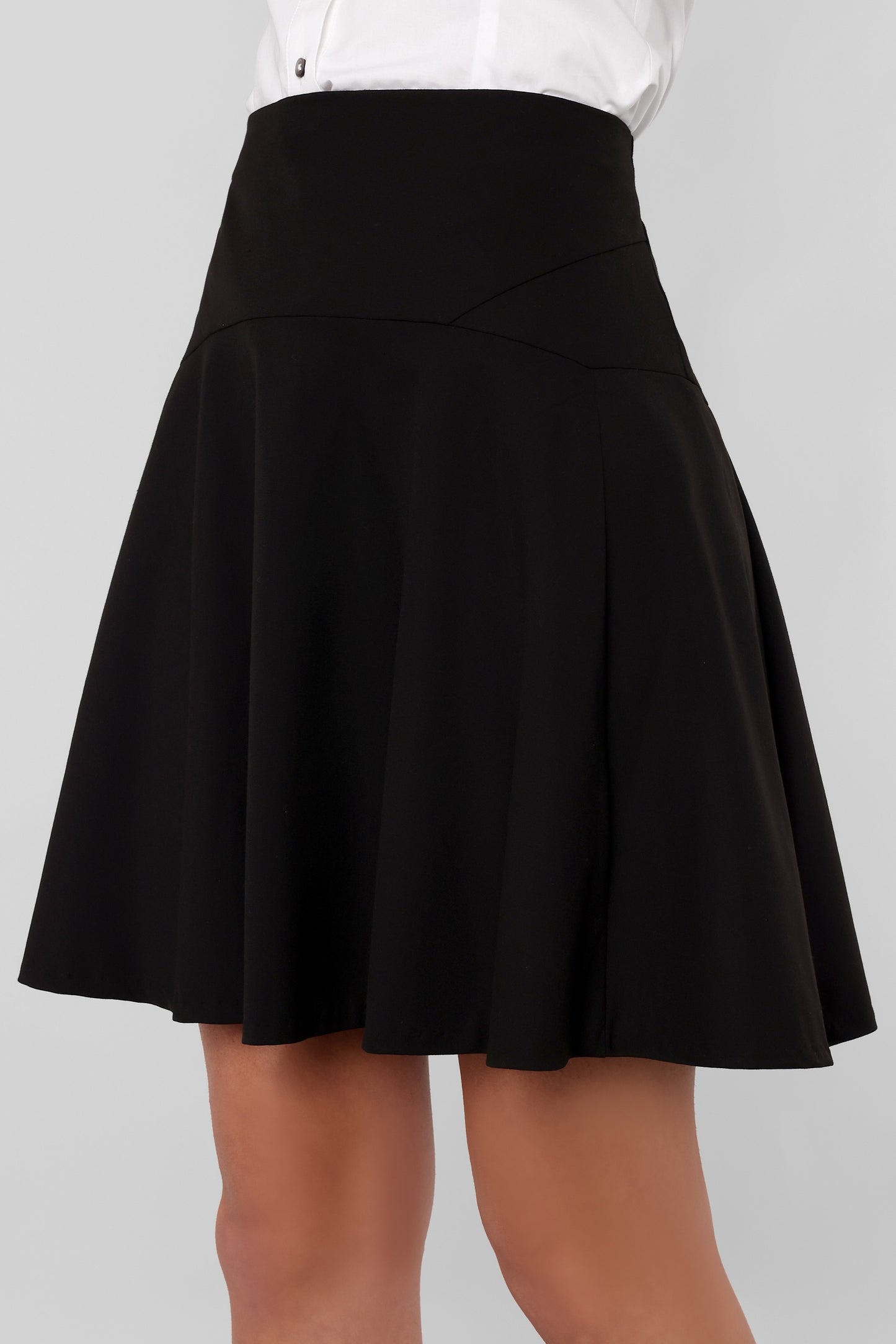 5855 - Semi Formal Black Skirt