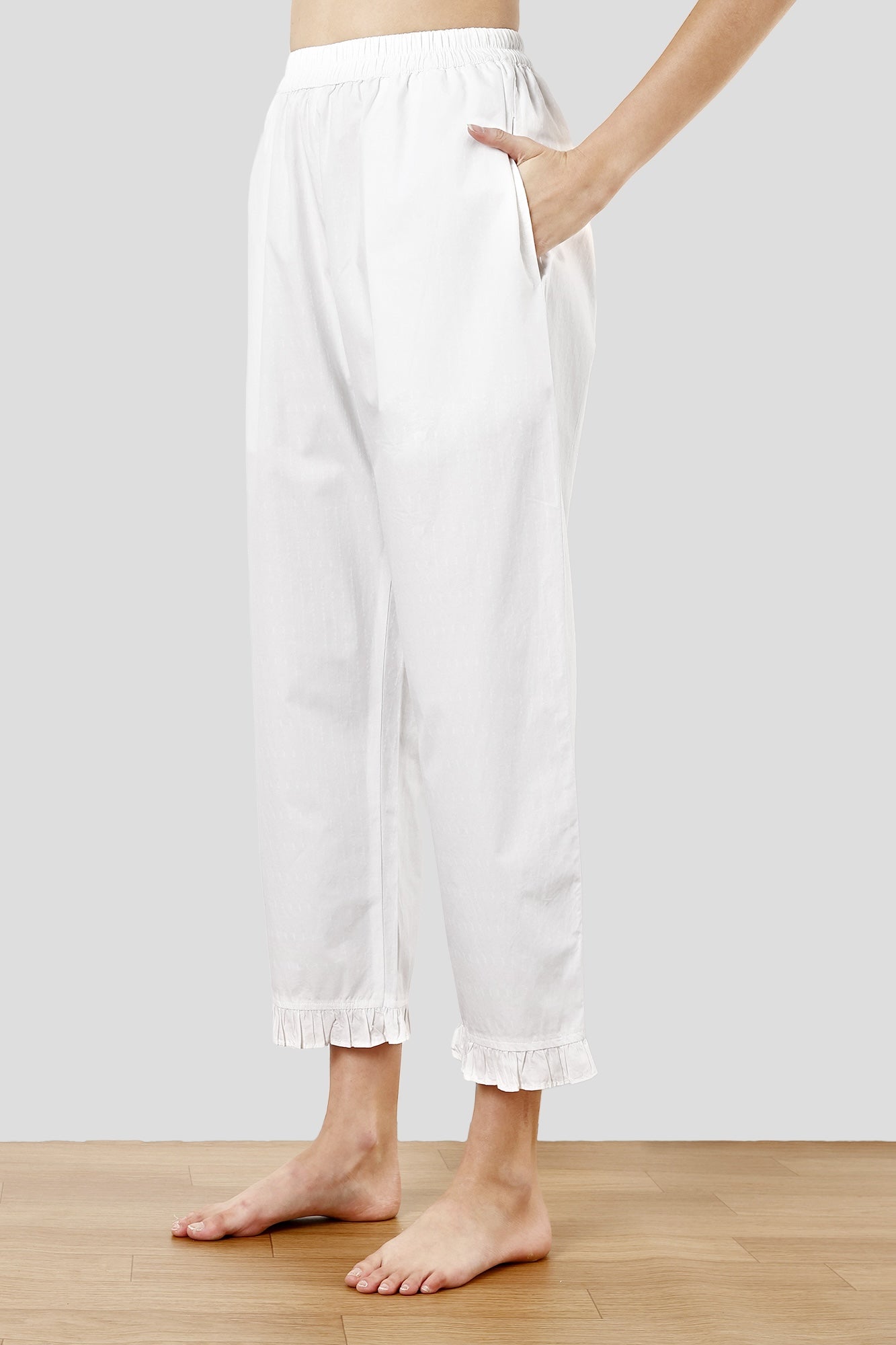 SHAEWE White Cotton Women Co-Ords Set 5170 RHEA - European Classic Nightwear