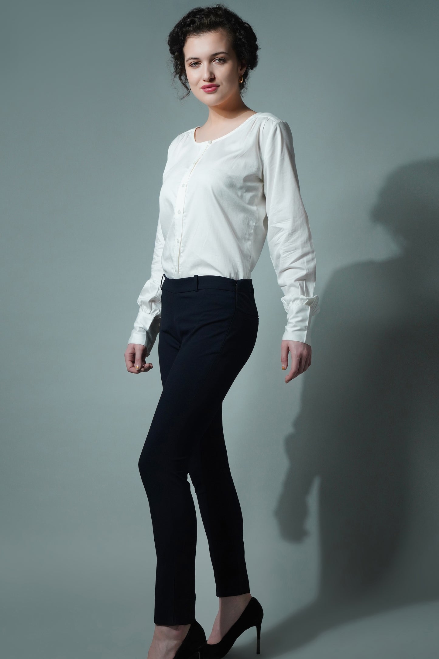 5820 - Navy Blue Leggings Trouser