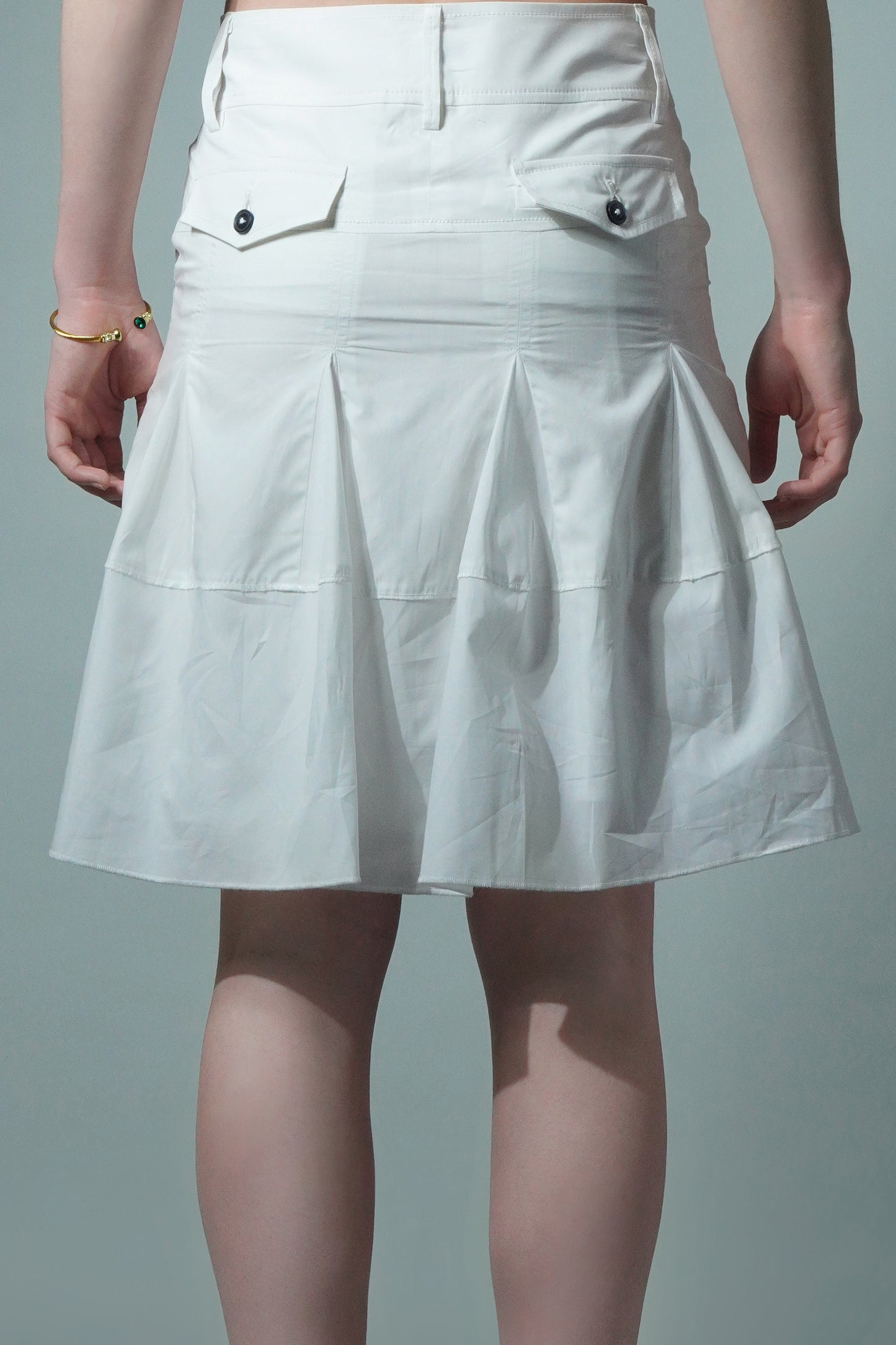 5860 - Mid Length Fun Flare Cotton Skirt