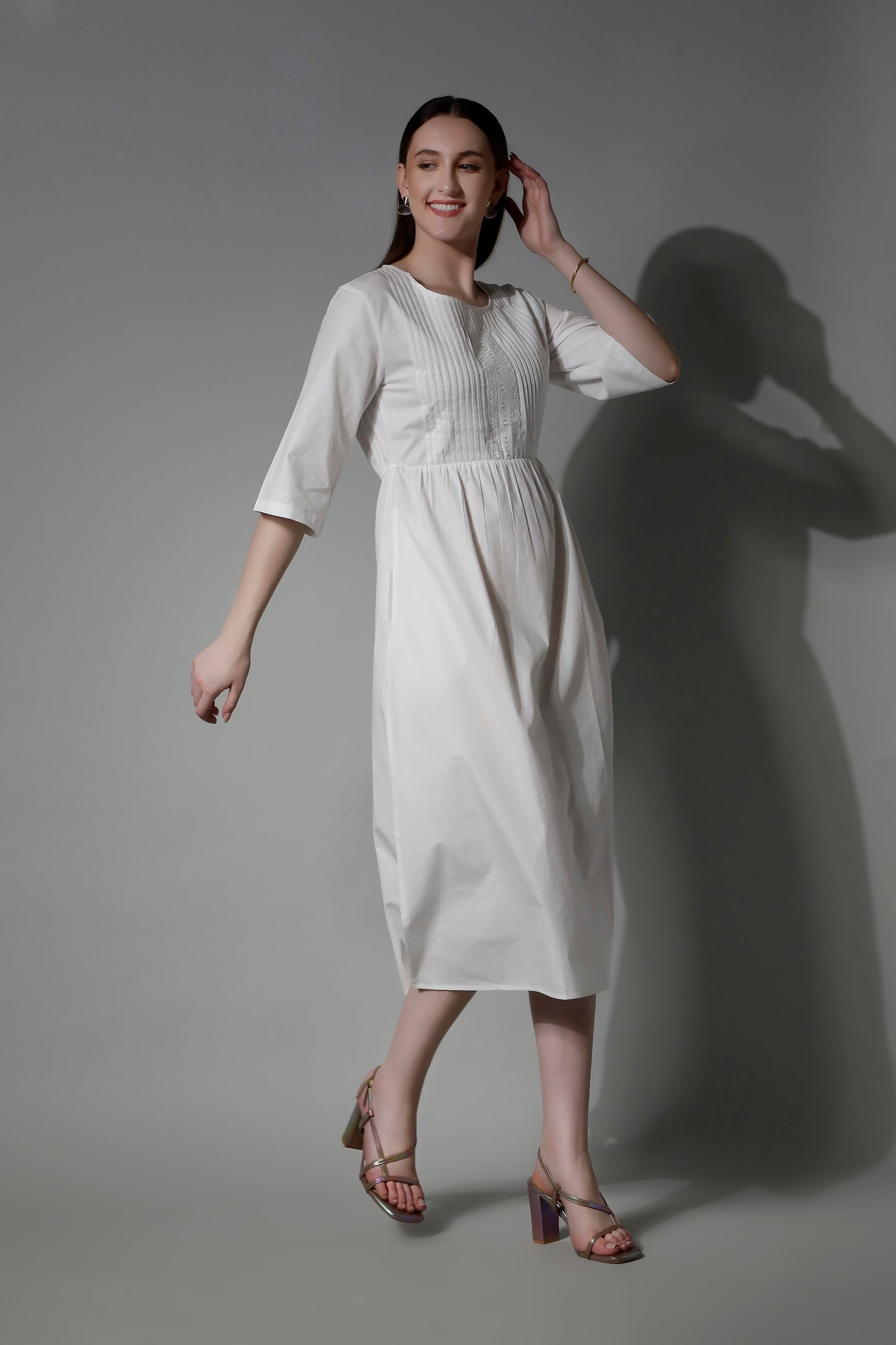 SHAEWE White Classic Women Nightgown APHRODITE - White Night Dresses 