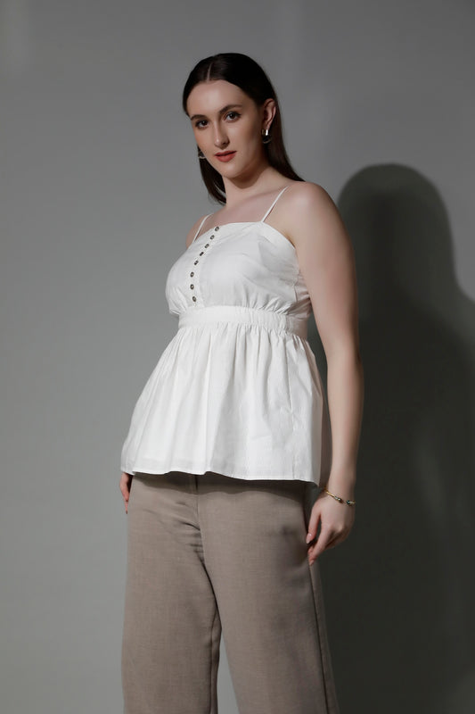 Textured Women Cami Top - 5302 CORDELIA - by SHAEWE